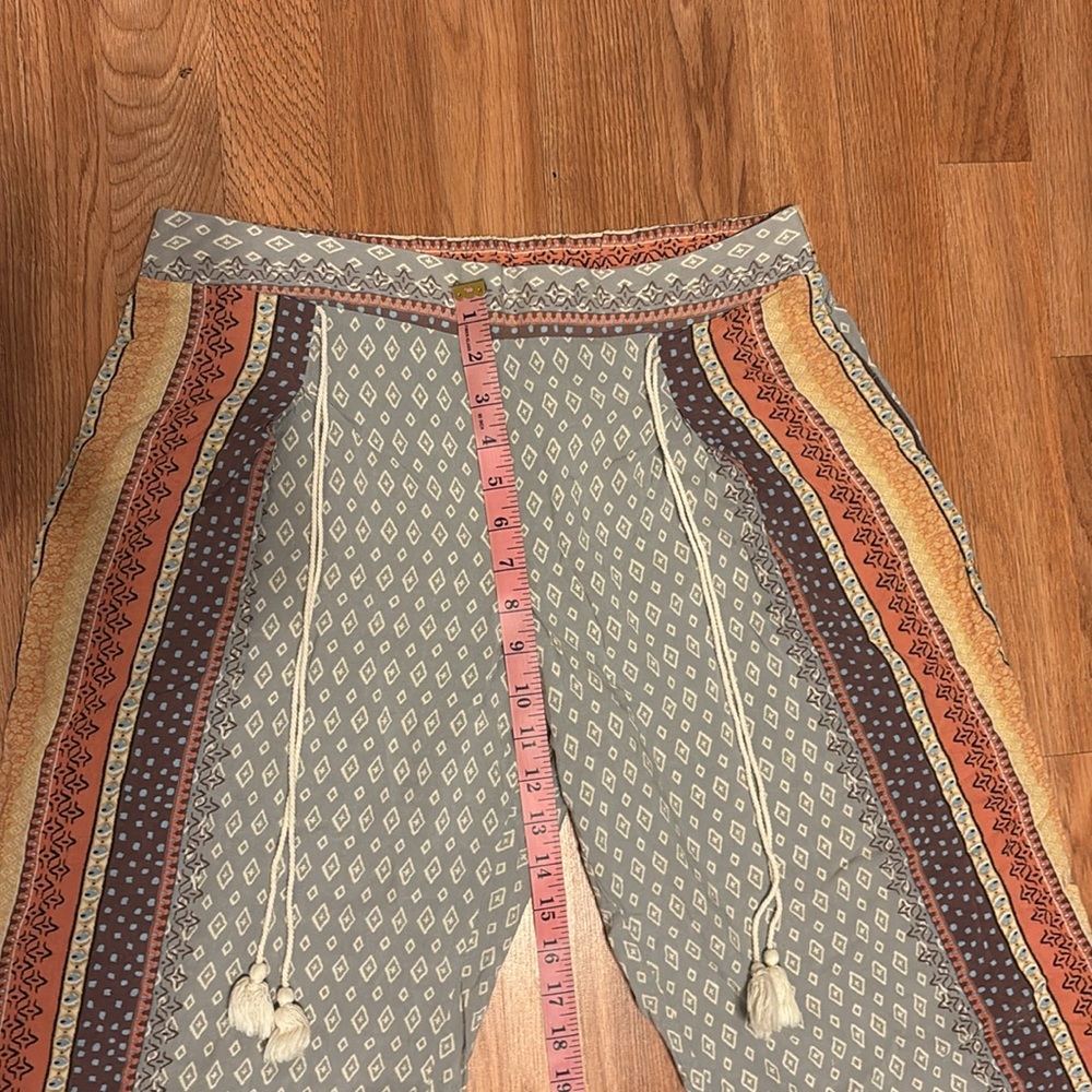 Gypsies and Moondust Bohemian Patterned lounge Pants with Drawstring - Picture 6 of 9